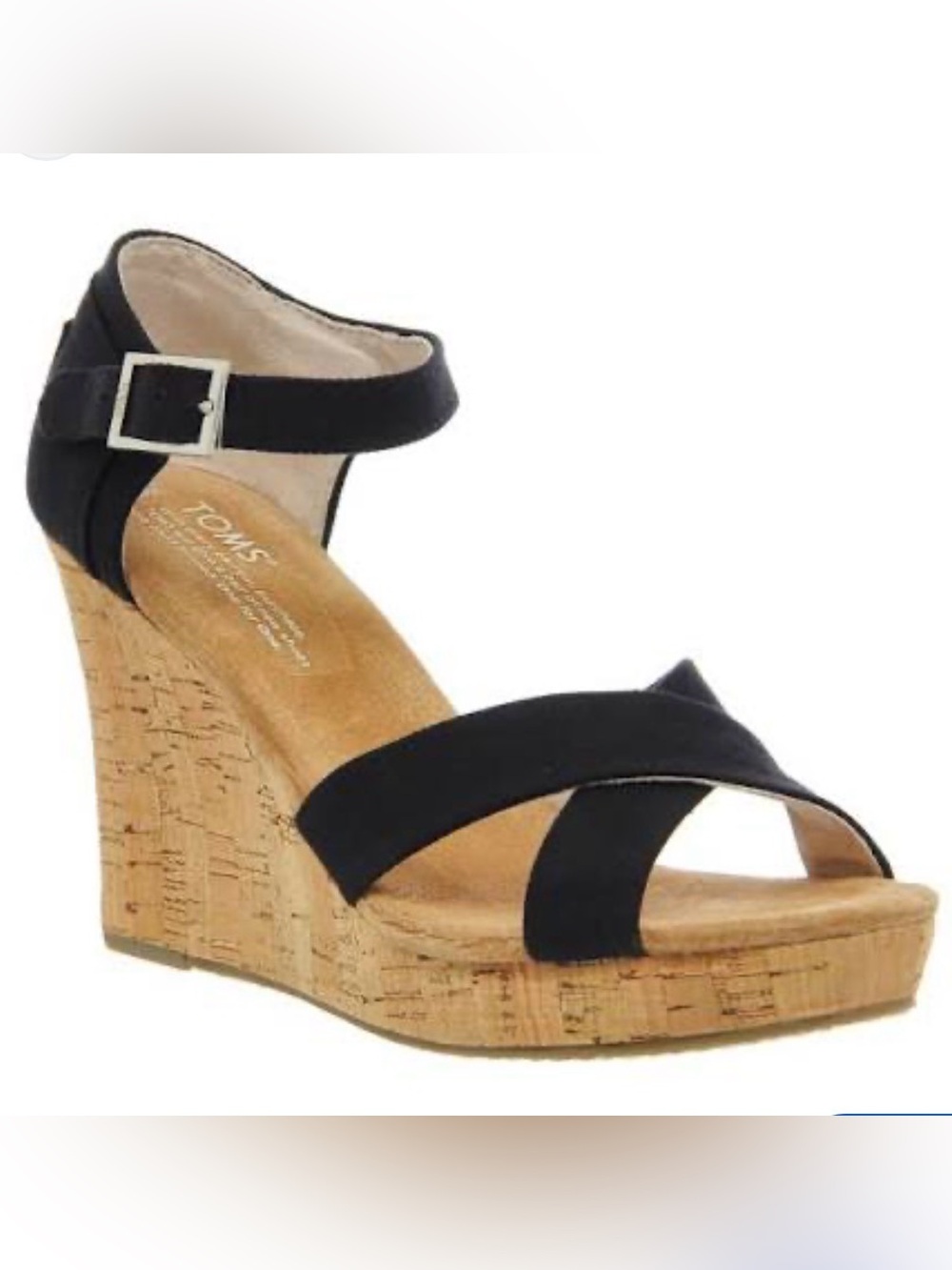 TOMS Sienna Cork Wedges Sz 6| Poshmark